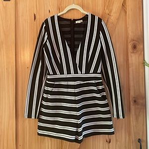 Striped romper